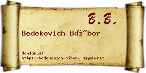 Bedekovich Bíbor névjegykártya